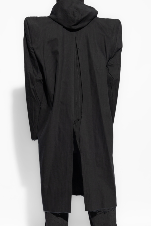 Black Hooded Coat Balenciaga - SchaferandweinerShops Grenada